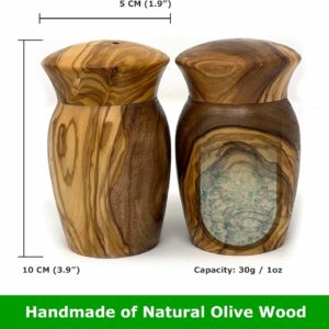 olive wood salt pepper shakers