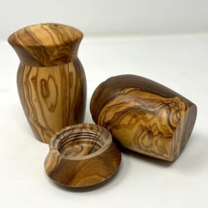 olive wood salt pepper shakers